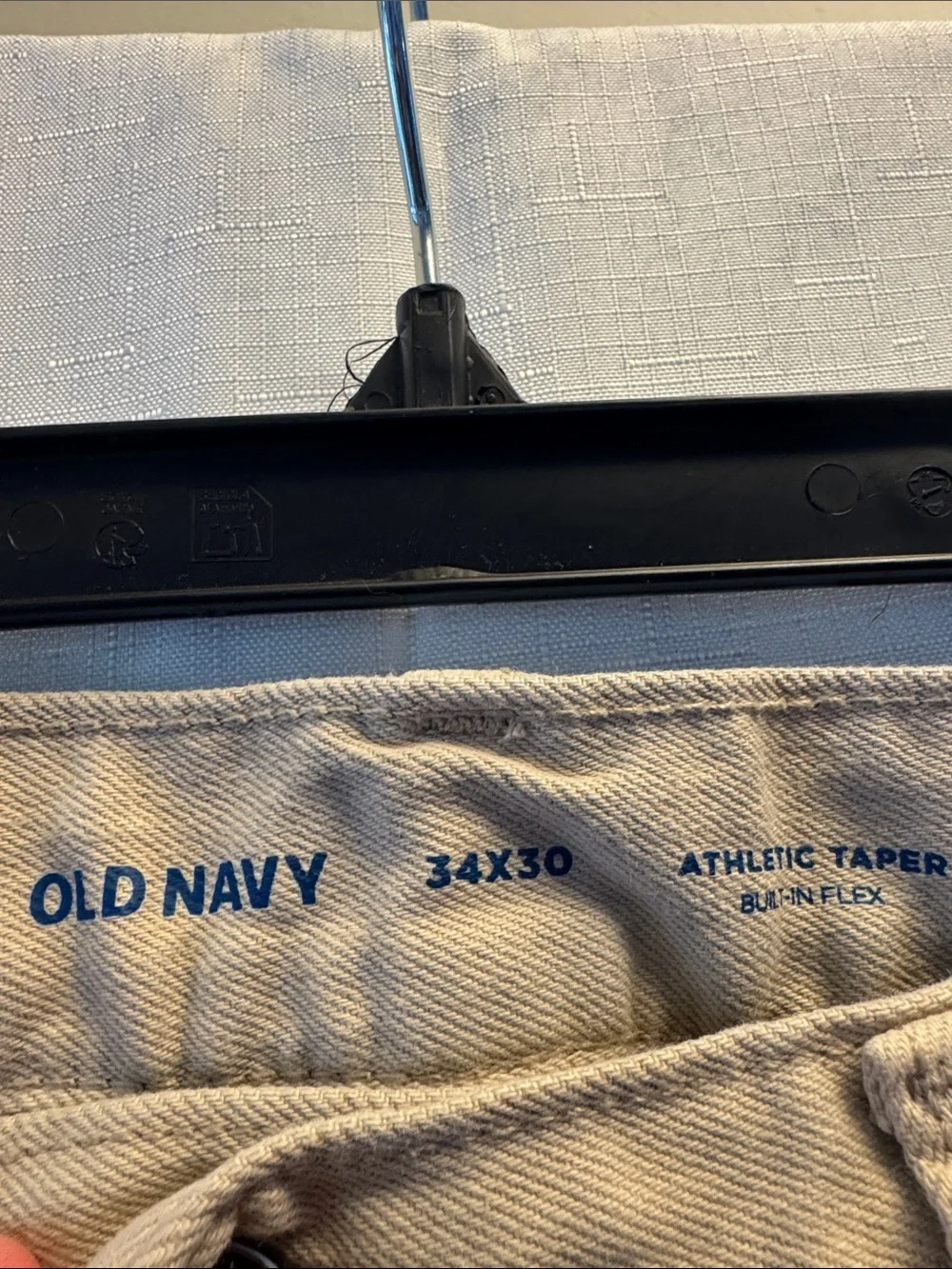 Old Navy Men's Khaki Straight-Leg Chinos. Worn once. 34/30